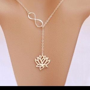 Lotus flower handmade necklace